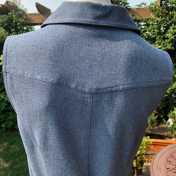 Option Elle Slvless Maxi Shirt Dress Blue S - Picture 13 of 15